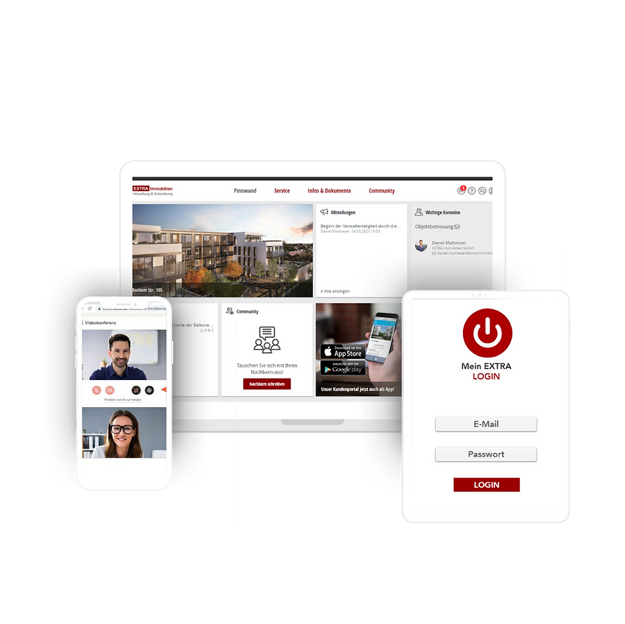 Mein EXTRA – digitales Eigentümerportal für Eigentümer und Mieter
